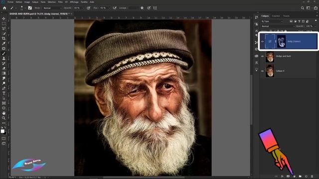 TUTORIEL PHOTOSHOP CC 2019..DODGE AND BURN смотреть онлайн
