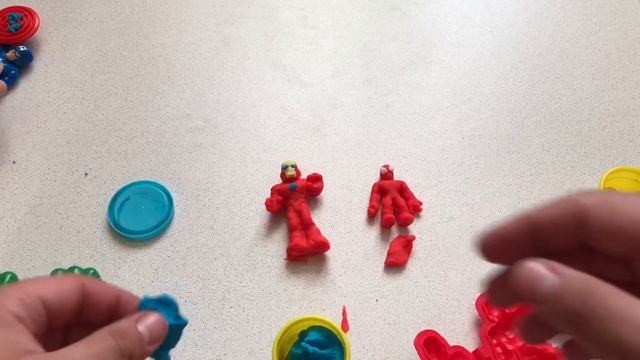 МСТИТЕЛИ Супергерои Марвел пластилин Play-doh смотреть онлайн