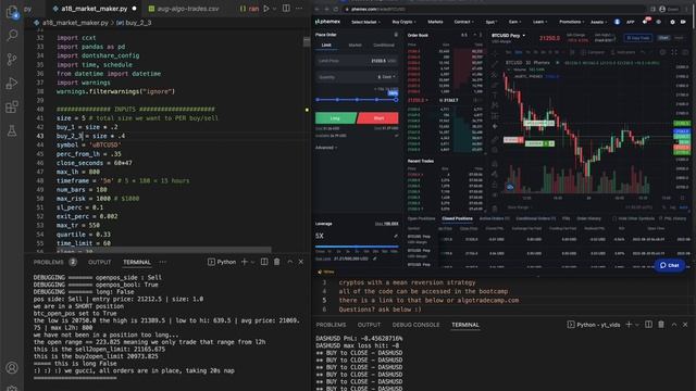 Market Maker Buy and Sell Model in Python (7) смотреть онлайн