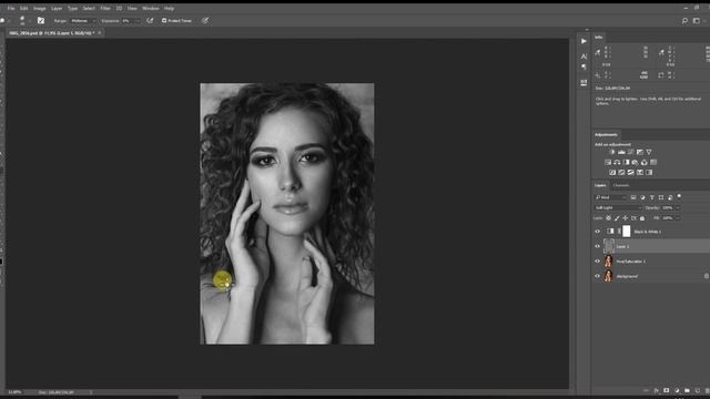 Качественная ретушь бьюти в Photoshop. Пример. смотреть онлайн