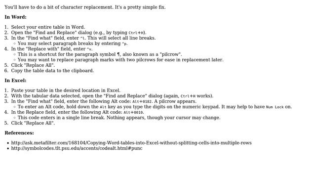 How do I copy Word tables into Excel without splitting cells into multiple rows? (4 Solutions!!) смотреть онлайн