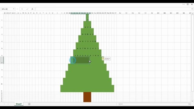 Create an Animated Sparkling Christmas Tree In Excel смотреть онлайн