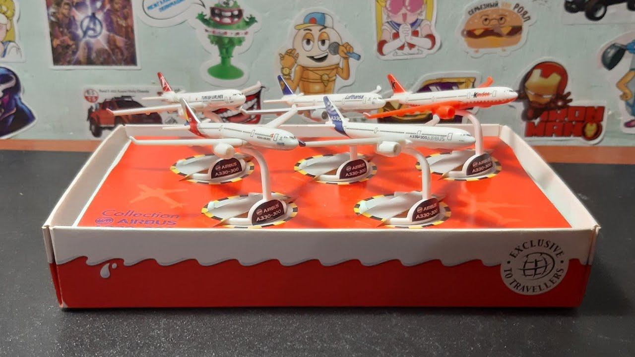 АЭРОБУСЫ из Киндер-Сюрпризов / Обзор раритетного набора 2015 года! смотреть онлайн