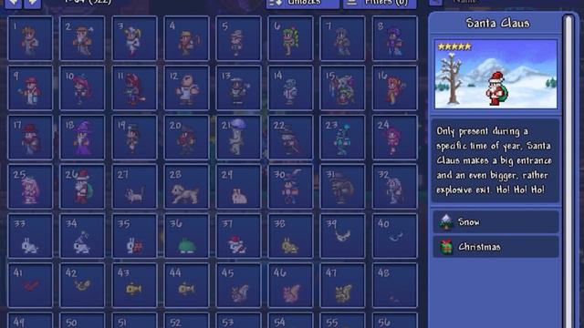 Terraria : ประวัติ และ ข้อมูลของ NPC ตอนที่ 9 | Princess , Santa Claus , และ Merchant ทั้งสองแบบ смотреть онлайн