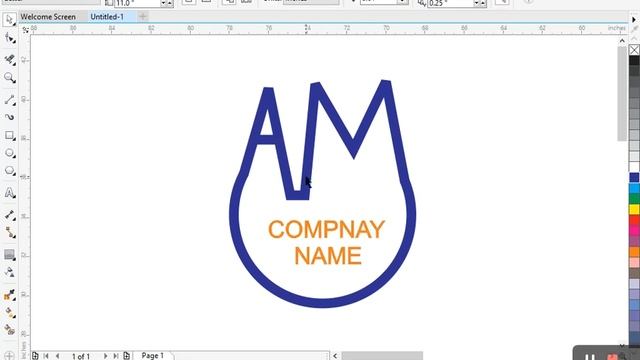 A M logo in Corel Draw. Corel Draw Tutorial. #logodesign #logo #coreldraw смотреть онлайн