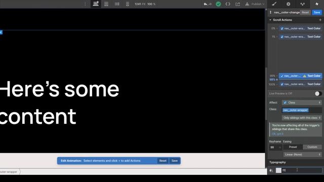 Changing Navbar Element Colors Based on Sections in Webflow смотреть онлайн