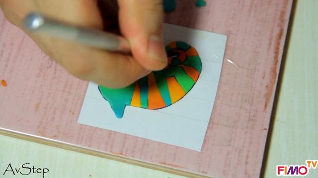 Мастер-класс: Брошь "Хамелеон" из полимерной глины FIMO/polymer clay tutorial смотреть онлайн