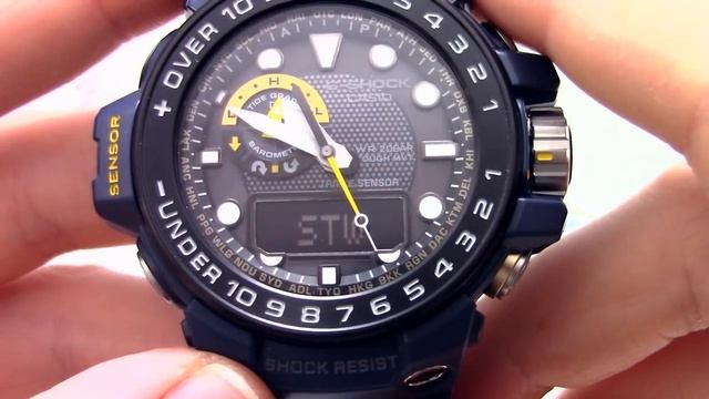 Часы Casio G-SHOCK GWN-1000NV-2A - Инструкция, как настроить от PresidentWatches.Ru смотреть онлайн
