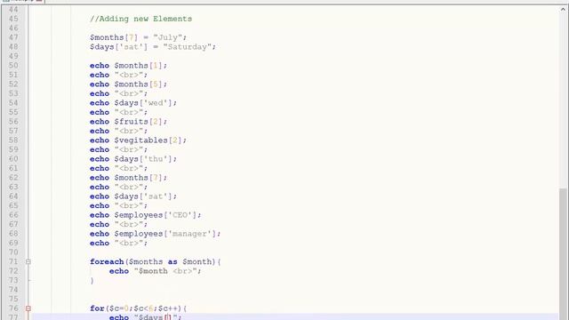 Printing Arrays Using For and Foreach Loop, Learn PHP MySQL From Beginner To Advanced смотреть онлайн