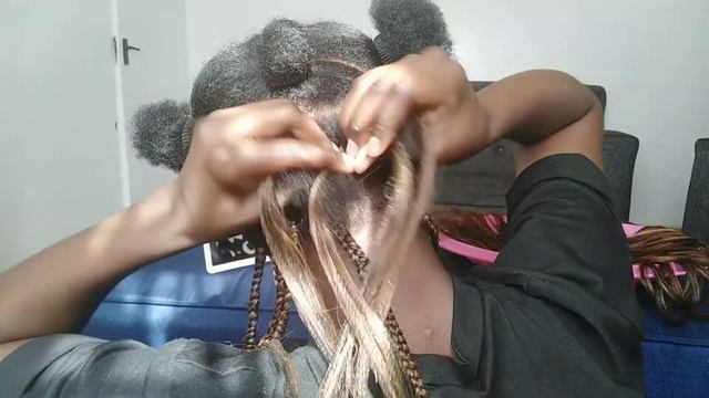 How To BRAID KNOTLESS BOX BRAIDS| Colour 27 & 30 Box Braids| Honey Blonde Box Braids On 4C Hair