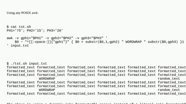 Unix: Using variables in gawk for the repeat interval value of an interval expression смотреть онлайн
