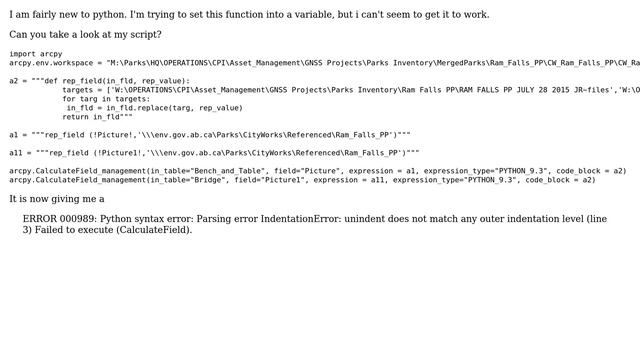 GIS: Arcpy python field calc syntax error variable creation (2 Solutions!!) смотреть онлайн