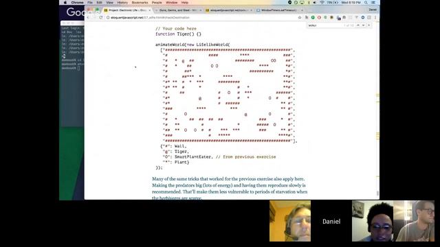 Eloquent JavaScript Reading Group - Chapter 7 смотреть онлайн