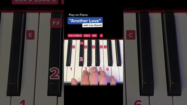 Easy Tutorial: „ANOTHER LOVE“ Verse #pianotutorial #learnpiano #pianolessons #easypianotutorial смотреть онлайн