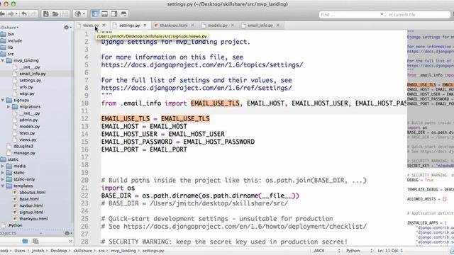 Try Django Tutorial 16 of 21 - Django Emailing - Send a Confirmation Email using Gmail смотреть онлайн