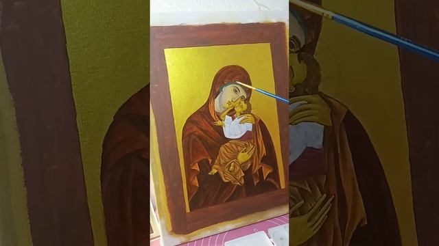 Инона масляными красками. Моя душевная Отрада. #иконопись #Богоматерь #самоучка смотреть онлайн