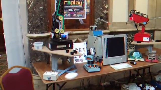BeebControl/RisControl Robot Arms At Bletchley Park Vintage Computer Festival