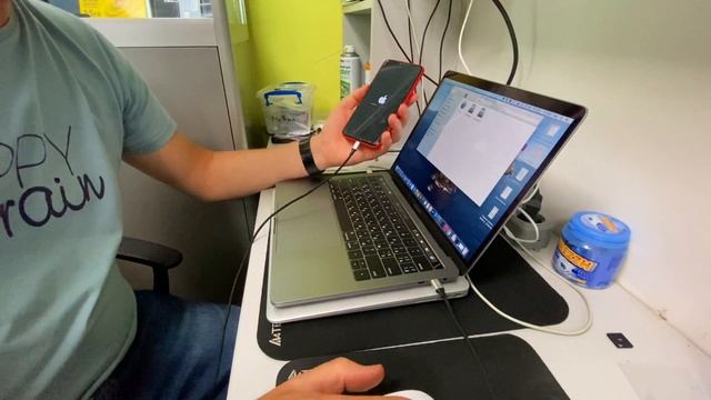 IPhone X завис на яблоке. Варианты решений.