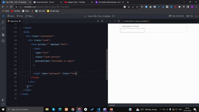 Bootstrap Login Form Tutorial: Create a Stunning Login Form with Bootstrap | @swapnilcodes смотреть онлайн