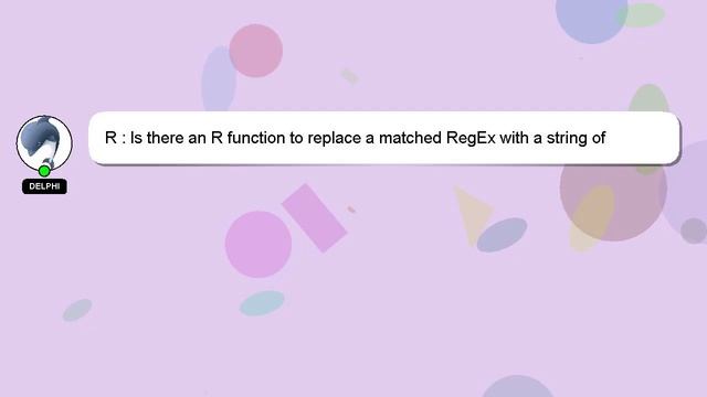 R : Is there an R function to replace a matched RegEx with a string of characters with the same len смотреть онлайн