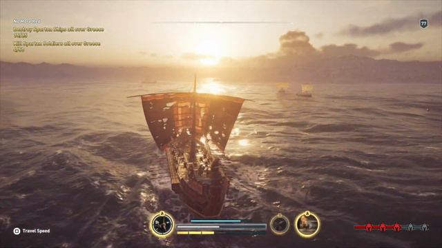 Assassin's Creed Odyssey - Walkthrough for destroying 25 Spartan ships for the quest "No More Red" смотреть онлайн