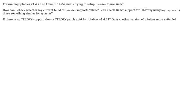 DevOps & SysAdmins: iptables and TPROXY support смотреть онлайн