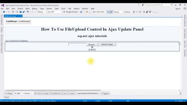 Fileupload Control In ASP.NET C# With Ajax Update Panel смотреть онлайн