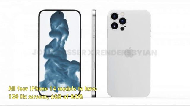 All four iPhone 14 models to have 120 Hz screens, 6GB of RAM смотреть онлайн