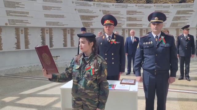 Воспитанники районного военно-патриотического клуба "Дозор" принимали присягу в Минске. смотреть онлайн