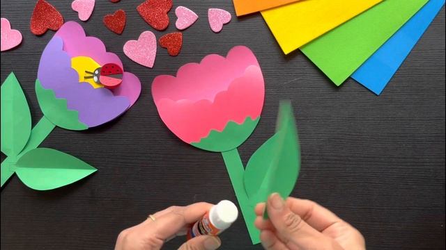 DIY card for mom | Mother’s day card ideas | 3D flower card for mother’s day смотреть онлайн