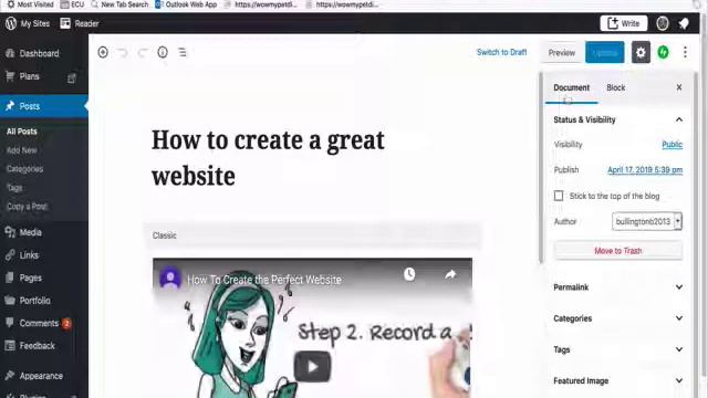 How to set a Featured Image for a post in the WordPress Block Editor смотреть онлайн
