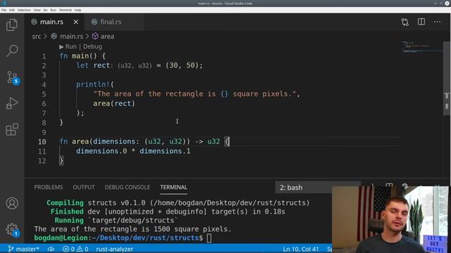 5. Structs in Rust смотреть онлайн