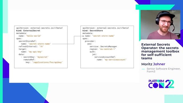 External Secrets Operator • Moritz Johner • PlatformCon 2022 смотреть онлайн