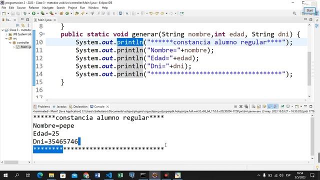 Metodos Void en Java metodo para imprimir datos intercambiar y sumar смотреть онлайн