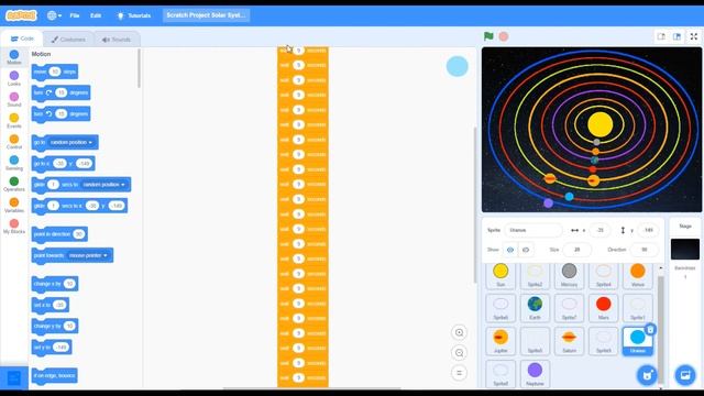 Scratch Solar System Simulation Part 2 смотреть онлайн