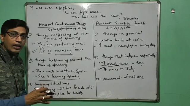 Present Continuous and Present Simple Tenses - 'I am doing' and 'I do' смотреть онлайн