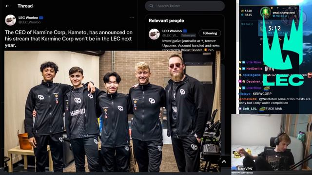 Nemesis About KCORP Won't Be In LEC Next Year смотреть онлайн