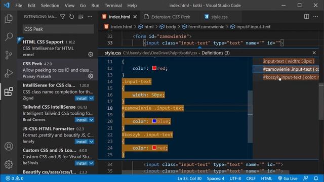 Przydatne rozszerzenia CSS w Visual Studio Code смотреть онлайн