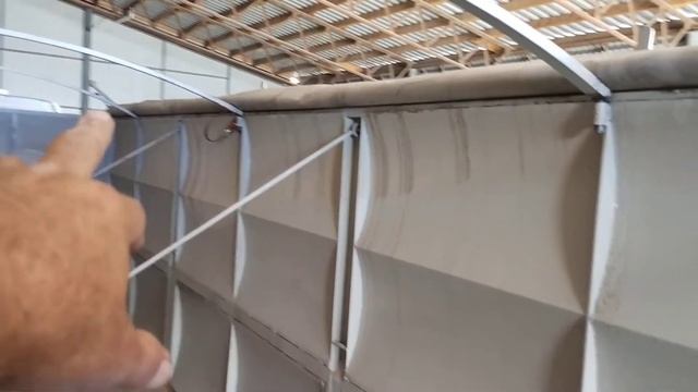 Закрепление тента(боковое сворачивание)#зерновоз #дальнобой # смотреть онлайн