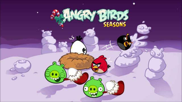 Angry birds winter wonderham theme. смотреть онлайн