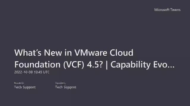 What’s New in VMware Cloud Foundation (VCF) 4.5? || VCF 4.0, 4.1, 4.2 ,4.3 ,4.4 Capability Evolution смотреть онлайн