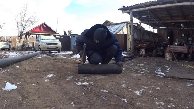Сани для снегохода из ПНД трубы. Часть 1 смотреть онлайн