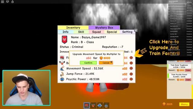 3 ДНЯ БИЛ КРИСТАЛЛ и ПОЛУЧИЛ 300.000.000 СИЛЫ !!! Roblox смотреть онлайн