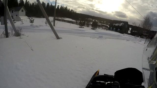 GOPRO, прохват на снегоходе по ладоге 175км/ч смотреть онлайн