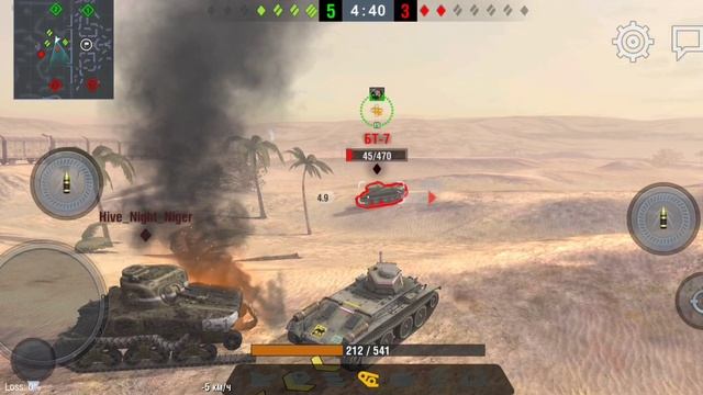 WOT Blitz gameplay 14TP