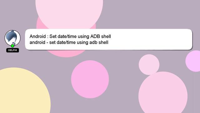 Android : Set date/time using ADB shell смотреть онлайн
