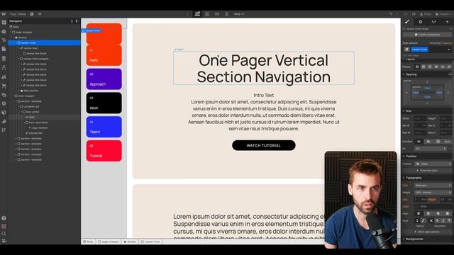 Fancy Sidebar Navigation für One-Pager Websites bauen смотреть онлайн