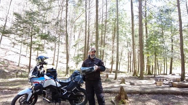 Africa Twin Moto Camping Set Up