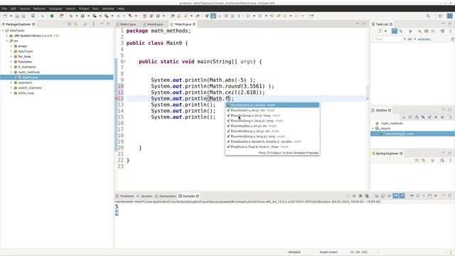 #013 java Math methods - جافا دوال الرياضيات смотреть онлайн