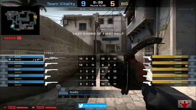ZywOo POV (Vitality) Vs BIG - Mirage / 27-14 / DreamHack Masters Spring 2021